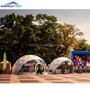 3,5,6,8,10,15,20,<span class=keywords><strong>25</strong></span>,30m de diamètre Villa de vacances hôtel cadre en acier dôme géodésique transparent préfabriqué hôtel 4 saisons dôme tente - Product Image 4