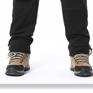 Grande poche salopette ample hommes Sports de plein air <span class=keywords><strong>Jogging</strong></span> pantalon tactique taille élastique pur coton pantalon de travail décontracté - Product Image 5