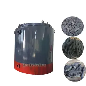 Biochar charcoal making kiln /Smokeless charcoal carbonization kiln /Bamboo charcoal making machine Indonesia