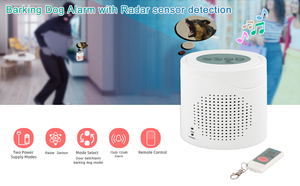 Alarme anti-aboiement pour chien, détecteur de mouvement radar 12m, sonnette de sécurité domestique 120DB, dissuasion sans fil automatique - Product Image 4