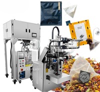 Machine d'emballage automatique pour sachets de thé triangulaires avec filtre intérieur et extérieur, pour thé aux herbes