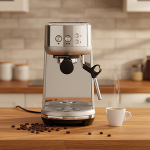 Macchina per Espresso 15-19 Bar con Lancia Vapore - Acciaio Inossidabile, Montalatte, Scaldatazze, per Baristi Casalinghi e Piccoli Caffè, Facile da Pulire - Product Image 6