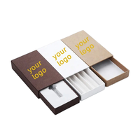 Boîte d'emballage en carton blanc imprimée avec logo personnalisé, boîte de présentation de produits, boîte de 5 cônes enroulés à l'épreuve des enfants
