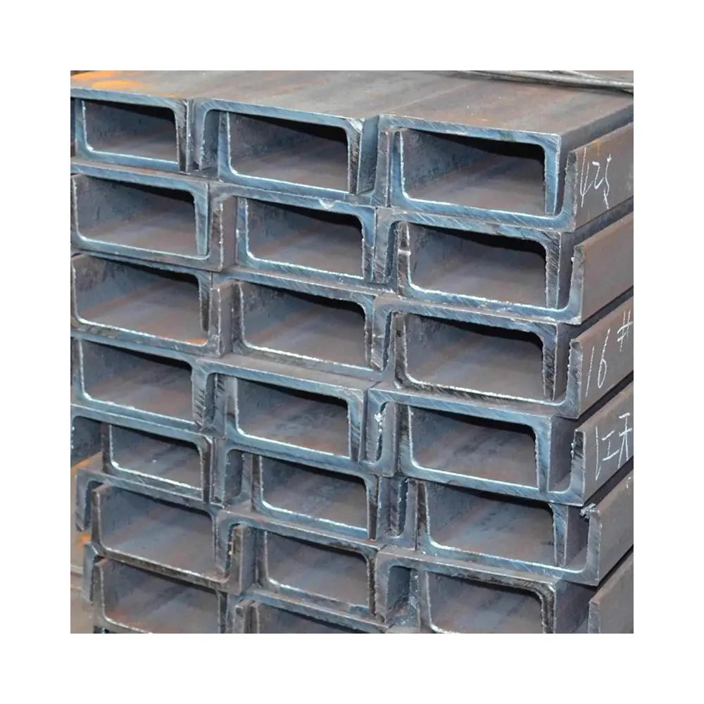 Materiales de construcción componentes metálicos perfil de acero C canal con precio competitivo