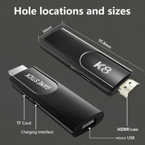 K8 HD 4K TV Game Console Player TV Game Stick Consola <span class=keywords><strong>de</strong></span> videojuegos clásica con emuladores <span class=keywords><strong>PSP</strong></span> N64 - Product Image 5