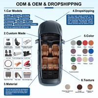 Fundas de Asiento Personalizadas para BYD Seagull Ramus 2023 2024 2025, Diseño de Media Cubierta de Poliéster, con Espacio para Airbag, para las 4 Estaciones