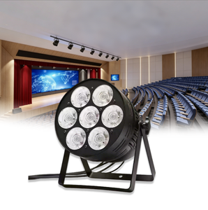 <span class=keywords><strong>Luz</strong></span> Par LED COB de Alta Luminosidad 7x50W, Blanco Cálido/Frío, DMX512, Aluminio, para Bodas, Teatro, Estudio de TV, DJ, Discoteca, Escenario - Product Image 1