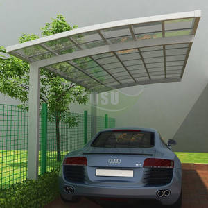 Panneaux d'abri de voiture en aluminium résistant aux UV Couverture en polycarbonate pour voiture <span class=keywords><strong>Port</strong></span> Garage Bois traité sous pression Nature pour voiture Parking - Product Image 5