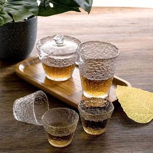 แก้วบอโรซิลิเกตทรงสูงอุปกรณ์เสริมสำหรับชาจาก <span class=keywords><strong>Gaiwan</strong></span> พร้อมถ้วยกรองสำหรับดื่มชุดน้ำชาของขวัญ - Product Image 5