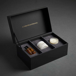 High-End Rigid <b>Cosmetic</b> <b>Box</b> With Satin Liner And Hot Stamping Logo For Curated Beauty Experience - Product Image 1