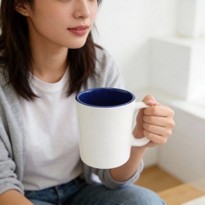 Tazze <span class=keywords><strong>da</strong></span> Caffè in Ceramica per Sublimazione di Grado A, Design Classico, Articoli Regalo Molto Venduti, Smaltate a Colori - Product Image 5