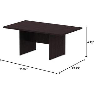 Table de conférence Alera Valencia Series 70,88 L x 41,38 P x 29,5 H Espresso, mobilier de bureau réglable en MDF pour hôtels - Product Image 3