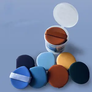 Neue Art bunte Luftkissen Puder quaste lila kosmetische Puff Flüssigkeit BB Creme Schwamm spezielle weiche Make-up Puff