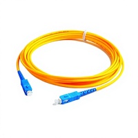 Cordon de brassage à fibre optique Necero 0,9 mm SM SX SC/UPC-SC/UPC pour utilisation FTTA/GSM/TCP, gaine PVC/LSZH, garantie 3 ans