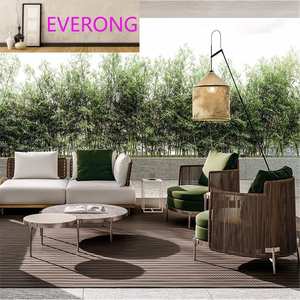 Ensemble de canapé de <span class=keywords><strong>jardin</strong></span> en acier inoxydable et en <span class=keywords><strong>corde</strong></span> Ev pour la plage, la villa, l'hôtel, la cour, meubles de luxe - Product Image 4