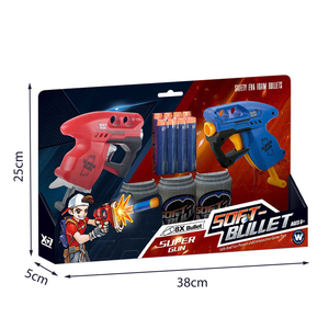 Pistolet à balles en mousse souple, tir à plusieurs cartouches avec 8 fléchettes de recharge, pistolet avec balles en mousse souple pour enfants, jouets de pistolet - Product Image 5