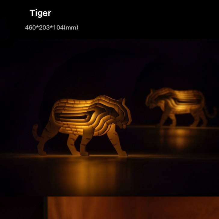 En bois - Tigre