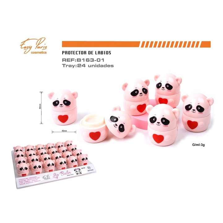 Moisturizing Lip Scrub Balm 24 Units Cosmetics Strawberry and Fruit Flavored Labeling Oil Form Lip Care