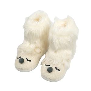 Botas <span class=keywords><strong>de</strong></span> nieve con suela <span class=keywords><strong>de</strong></span> costura lateral <span class=keywords><strong>de</strong></span> oso <span class=keywords><strong>polar</strong></span> <span class=keywords><strong>de</strong></span> felpa personalizadas para mujer, nuevo diseño <span class=keywords><strong>de</strong></span> invierno con cálido grueso para uso en exteriores - Product Image 2