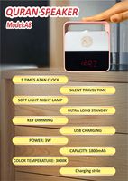 Pemutar Al-Quran EAlim A8 Hadiah Islami Kontrol Aplikasi Portabel Pemutar MP3 Al-Quran Digital Memori 8G/16GB Layar Sentuh 35 Penceramah Bulan