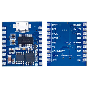 Mô-đun âm thanh máy nghe nhạc MP3 <span class=keywords><strong>mini</strong></span> DY-SV17F với IO kích hoạt USB tải xuống mô-đun giọng nói Flash-Sản phẩm ICS <span class=keywords><strong>Mini</strong></span> - Product Image 5