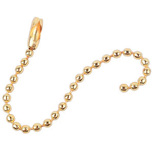 Conector de Cadena de Bolas de Latón Dorado de 4 Pulgadas para Llavero de <span class=keywords><strong>Coach</strong></span>, Etiqueta Colgante, Cadenas Individuales Doradas - Product Image 3