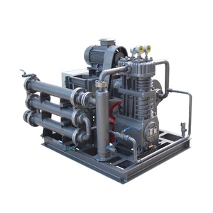 Reciprocating piston booster diaphragm compressor for hydrogen storage cylinder for refueling station