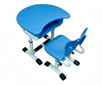 Table et chaise en plastique pour l'école, bureau et chaise d'école réglables, mobilier de classe, bureaux et chaises d'école en ensembles scolaires