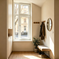 Fenêtre à battant inclinable en PVC avec verrou de sécurité pour enfant, idéale pour petite maison familiale, résistante aux intempéries et aux UV