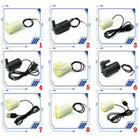 Mini pompe à eau horizontale et verticale DC 3V petit produit de circuits intégrés de pompe de fontaine submersible avec des options de 4.5V 5V 6V