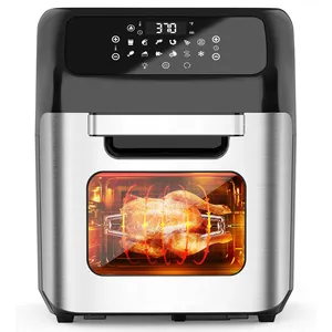 12L Elektrische Grote Digitale Lucht Friteuse Oven Rotisserie Dehydrator Oilless Fornuis Multifunctionele Lucht Friteuse 12 Liter Broodrooster