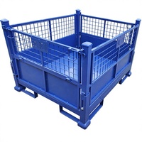 YOUGU Vente chaude, boîte en acier à mailles empilable personnalisée, durable, cage en métal pliable, capacité de 1000 kg