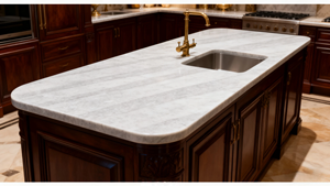 Free Samples 100% Vietnam Union Quartz Big Slab CALACATTA MIRRAGIO WHITE Modern Hotel Kitchen Bathroom Vanity Top - Product Image 2
