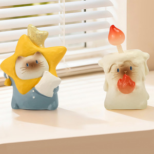 รุ่ยเจีย พีเอะ แคท บลายด์บ็อกซ์ ฟิกเกอร์การ์ตูนแมวสยาม ของตกแต่งสำนักงาน ของขวัญวันเกิด น้ำหนักเบา รูปทรงแปลกตา - Product Image 2