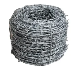 Preço do fio farpado galvanizado comprimento de alambre de puas