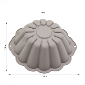 แม่พิมพ์ดอกไม้ทรงกลมซิลิโคนขนาด 9.8 นิ้ว ถาดอบเค้ก - Product Image 4