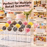 Présentoir en acrylique transparent personnalisé, support portable pour fleurs et gâteaux, présentoir en lucite poli