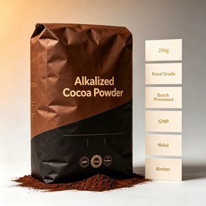 Polvere di Cacao Alcalinizzata di Alta Qualità 25 kg, Cacao in Polvere Alcalinizzata da Fave di Cacao del Ghana, Ingredienti per Pasticceria - Product Image 2