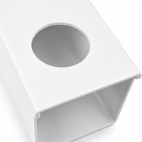 Tube hydroponique carré en PVC OEM ODM avec couvercle coulissant, facile à nettoyer, canal hydroponique pour projet agricole