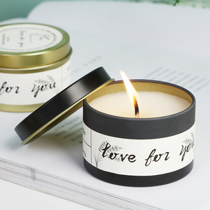 Velas Aromáticas de Cera de Soja Modernas al por Mayor en Lata, Sin Humo, Ecológicas, para Aromaterapia en el Hogar, Cumpleaños, Bodas, Acción de Gracias, Bares - Product Image 4