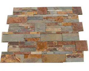 生锈的石板叠合石质贴面皮板