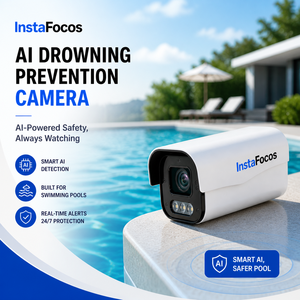 InstaFocos AI Drowning Prevention Bullet <b>Camera</b> Waterproof Night Vision <b>for</b> Swimming Pool Outdoor CCTV IP66 CMOS Sensor - Product Image 1