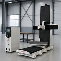 Machine de gravure CNC verticale à 5 axes Rongchi à usage général, usinage multi-angles pour bois, mousse, composite, sculptures d'art 3D