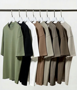 High Quality Unisex Oversized 100% Cotton Solid Color O-Neck <b>Long</b> <b>Sleeve</b> <b>T</b>-<b>Shirt</b> Regular Fit Casual Jersey Knitted Blank Design - Product Image 2
