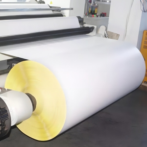 Papier adhésif <span class=keywords><strong>miroir</strong></span> blanc brillant, papier adhésif enduit de couche de protection - Product Image 4