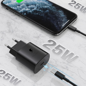 Tốt Nhất 25W Siêu Nhanh Chóng Sạc Cho Điện Thoại Loại C Cáp Dữ Liệu Adapter Sạc EU Cắm USB-C Pd Tường Power Adapter Với Type-C Cáp - Product Image 5