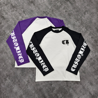 T-shirts Homme Personnalisés Haut de Gamme en Coton 100% avec Manches Raglan, Col Rond, Coupe et Couture, pour Sérigraphie