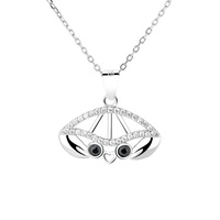 Collier à breloques en argent pur 925 Sea Jewelry Octopus Design pour enfants et femmes