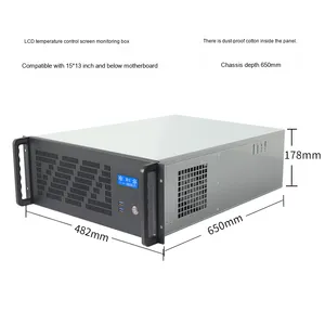 GPU grafica a 12 Slot <span class=keywords><strong>Super</strong></span> Micro Rack USB3.0 Dual-Channel ATX scheda madre ATX <span class=keywords><strong>case</strong></span> Computer torri per il Deep Learning AI 4U Server - Product Image 2
