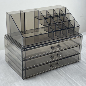 Desktop Multi Functional Drawer Cosmetic <b>Storage</b> Box 3 Layers Acrylic Transparent Makeup Organizer Lipstick Holder Large - Product Image 1